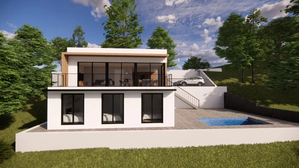 Construcció d'habitatge unifamiliar amb piscina, Matadepera (1)
