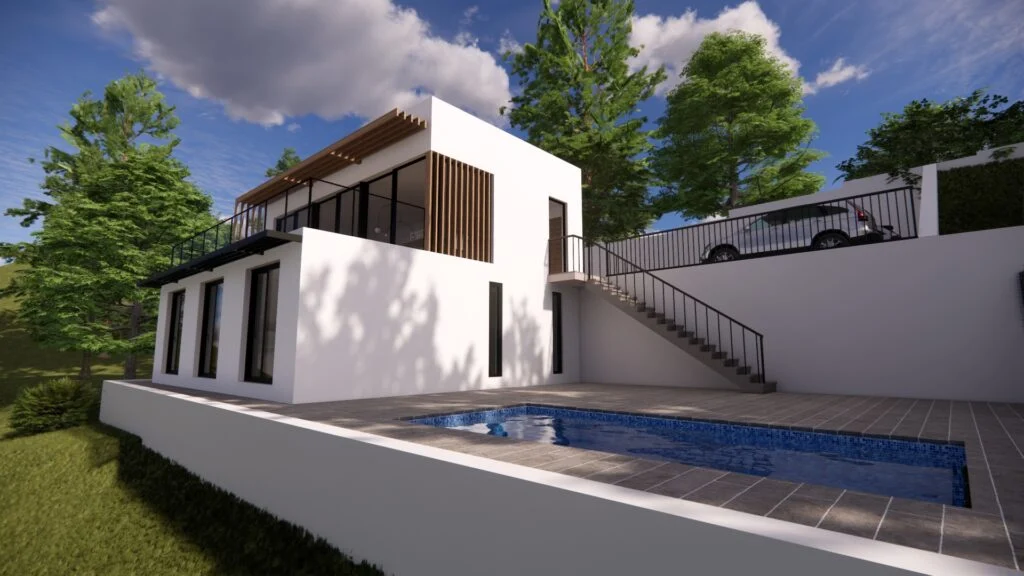Construcció d'habitatge unifamiliar amb piscina, Matadepera (2)